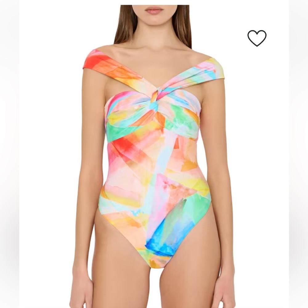 New MILLY Betsy Abstract One-Piece Swimsuit size S